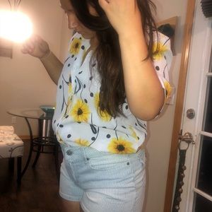 VINTAGE sunflower shirt
